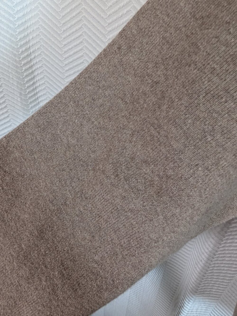 Roots Crewneck Sweater Cotton Cashmere Blend Pullover Neutral Beige Medium - Picture 8 of 13